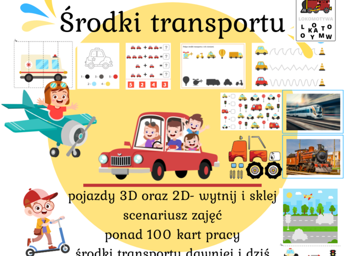 Środki transportu "Co pływa, co jedzie, a co lata?"
