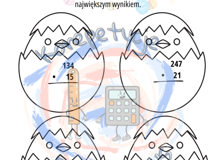Wielkanocne karty pracy działania pisemne