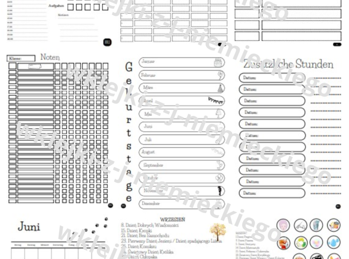 Planer dla nauczyciela j. niemieckiego - uniwersalny