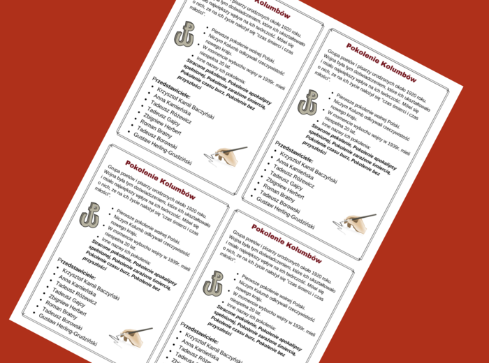 POKOLENIE KOLUMBÓW - wklejka