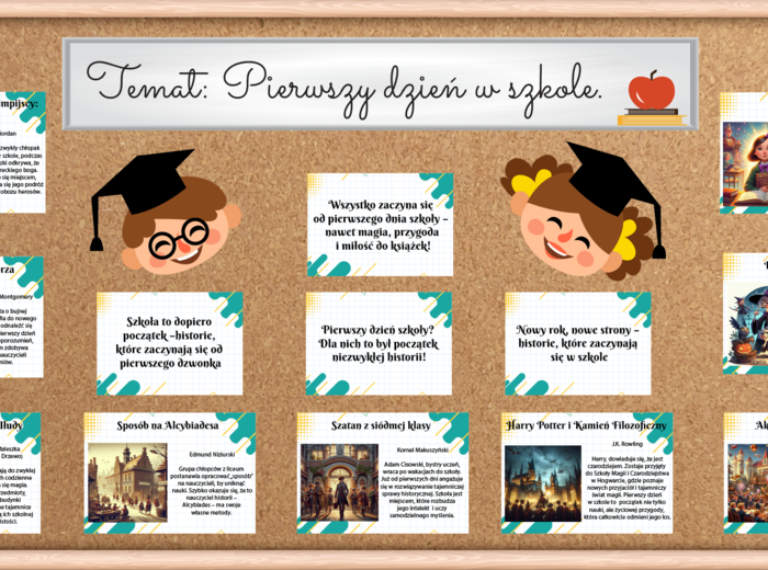 Gazetka Pierwszy dzień w szkole || Historie szkolne || Rozpoczęcie roku szkolnego