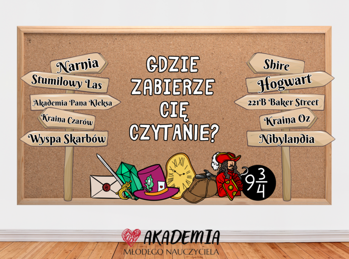MATERIAŁY NA GAZETKĘ "GDZIE ZABIERZE CIĘ CZYTANIE?"