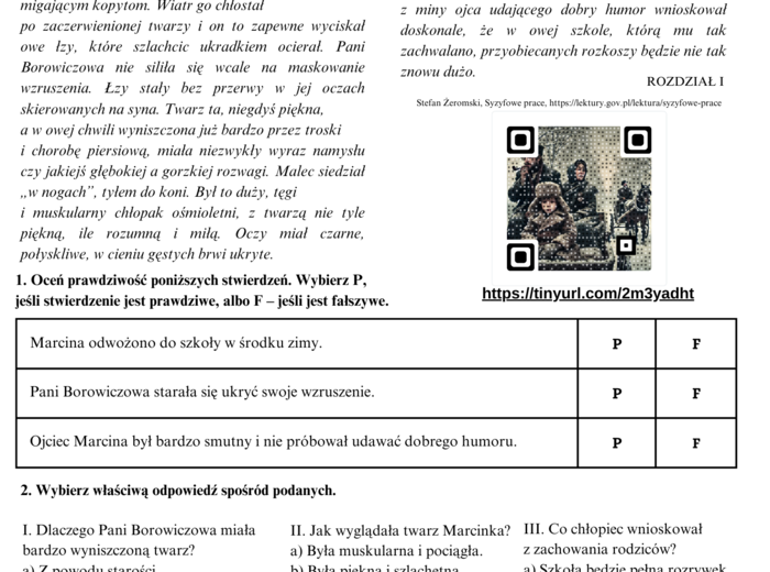 E-book Daremne trudy, czyli jak omówić powieść “Syzyfowe prace” Stefana Żeromskiego na podstawie fragmentów?