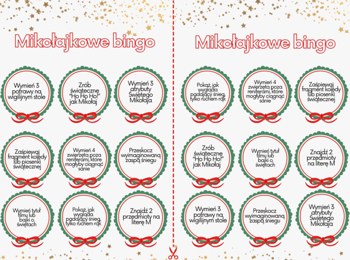 Bingo mikołajkowe