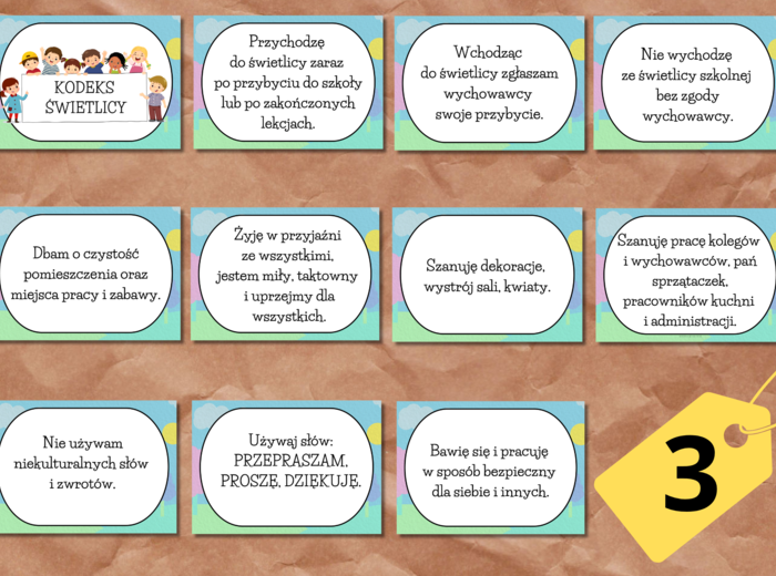 KODEKS ŚWIETLICY 3