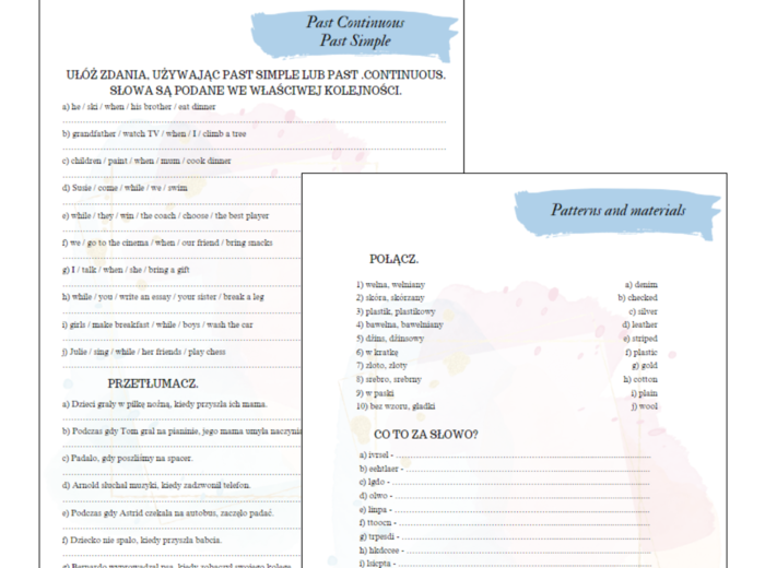 Brainy 7 unit 2 karty pracy słownictwo + gramatyka
