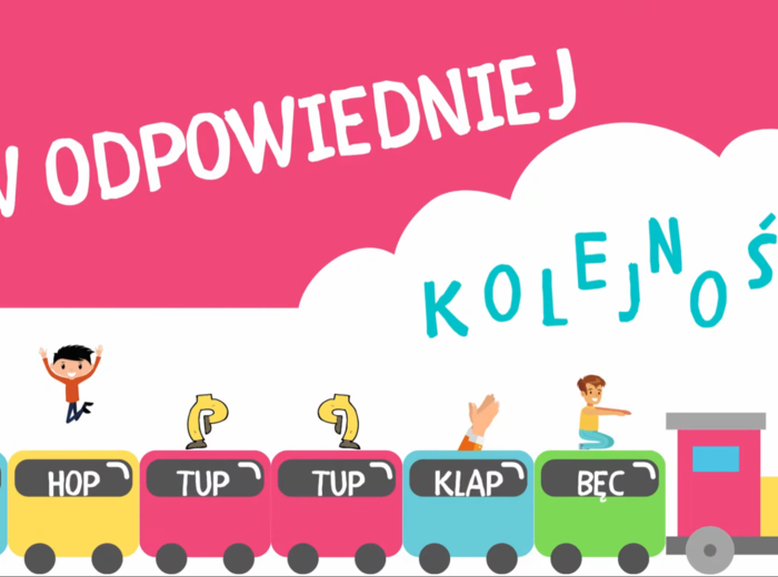 W ODPOWIEDNIEJ KOLEJNOŚCI - ćwiczenie W PODSKOKACH | PRZEDSZKOLE