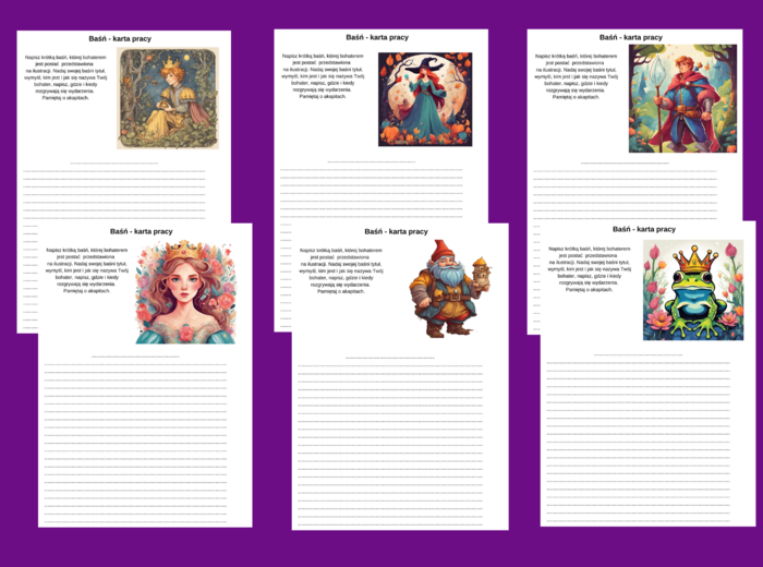 BAŚŃ – 9 kart pracy – kl. 4-5 – ćwiczenia redakcyjne