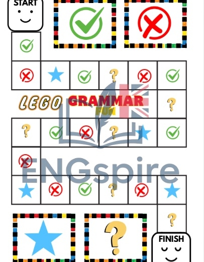 LEGO Grammar Fun – Present Simple, to be i can w formie gry