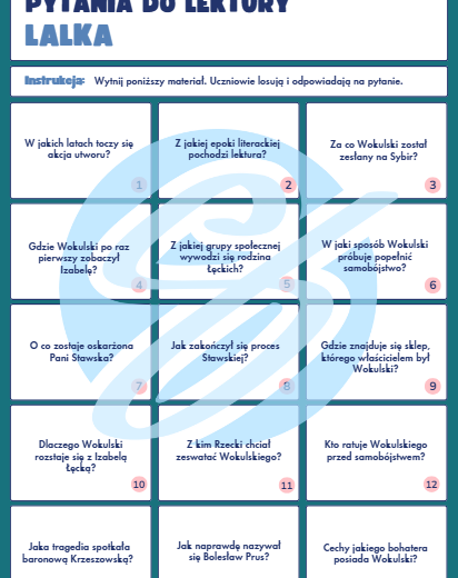 Lalka Bolesława Prusa – Pytania do Lektury z Odpowiedziami | Świetna Pomoc Dydaktyczna na Polski