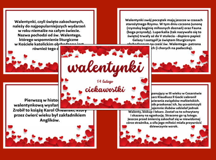 WALENTYNKI – gazetka – biblioteka – świetlica – 15 stron – wersja 2