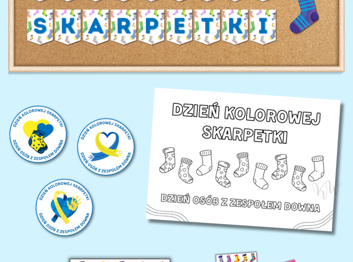 Dzień Kolorowej Skarpetki - zestaw