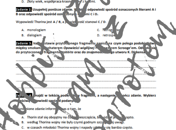 E8 „Hobbit, czyli tam i z powrotem” *ZBIÓR ZADAŃ EGZAMINACYJNYCH* – wymagania 2024/2025 i 2025/2026