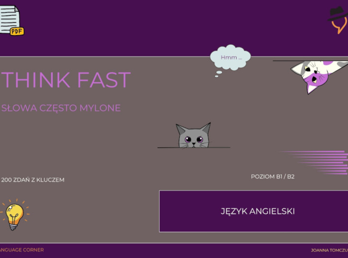 Think Fast: Słowa często mylone. Poziom B1/B2.