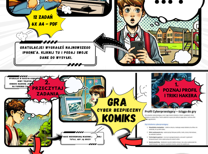 Nowa edukacyjna gra — komiks pt.: "Masz sposób na hakera?"