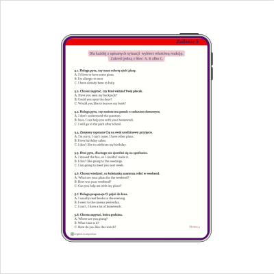 Angielski - ZESTAW - egzamin ósmoklasisty