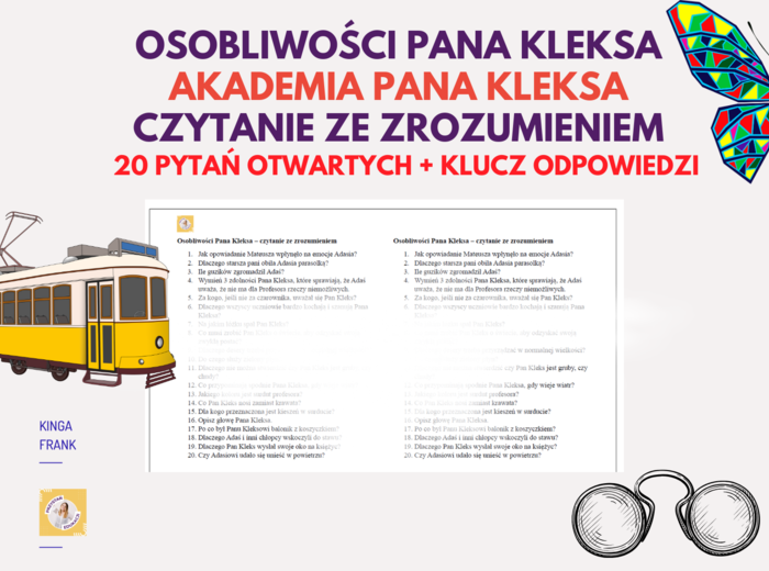 📚 Karta pracy, czytanie ze zrozumieniem do rozdziału „Osobliwości Pana Kleksa” – „Akademia Pana Kleksa”! 🌟