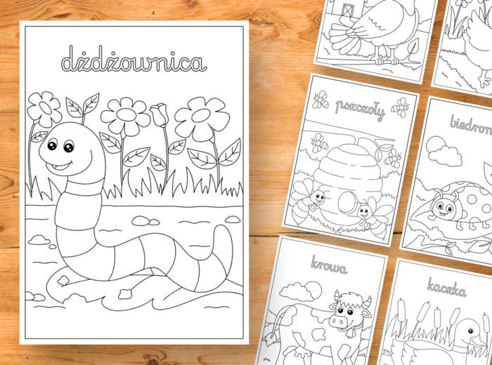 Zwierzęta - kolorowanki (30 stron)