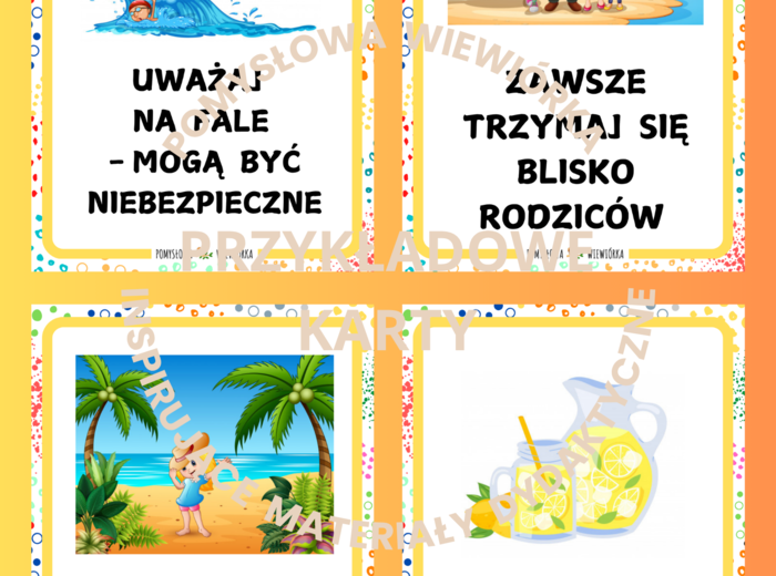 WAKACYJNE PORADY - BEZPIECZNE WAKACJE