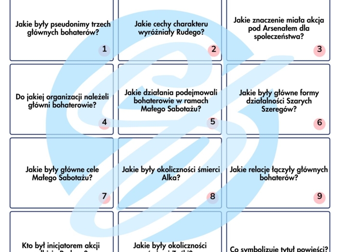 „Kamienie na szaniec – Pytania i Odpowiedzi” – angażujące karty pracy dla uczniów szkoły podstawowej