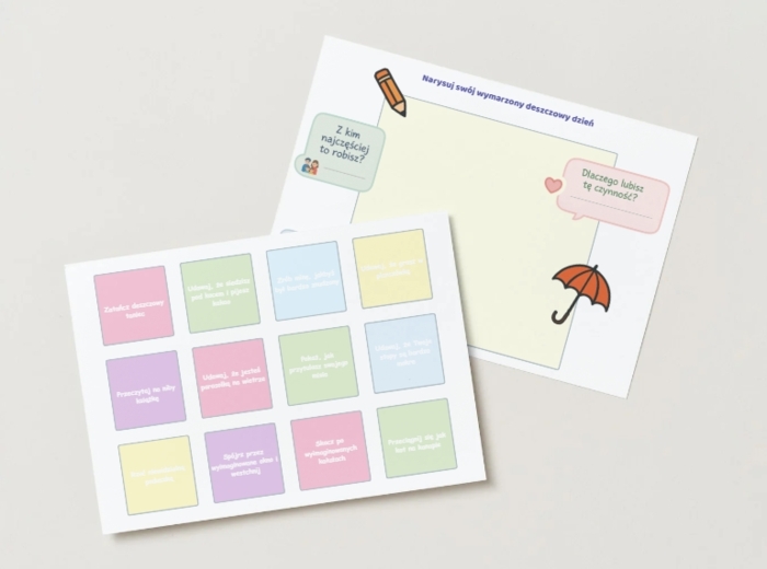 Lekcja. Temat: Deszczowy dzień? Nie nudzę się!