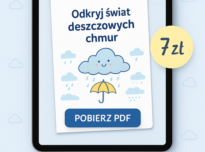 Karta pracy: „Odkryj świat deszczowych chmur”