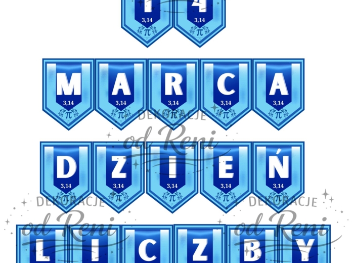 Girlanda 14 MARCA   DZIEŃ LICZBY PI