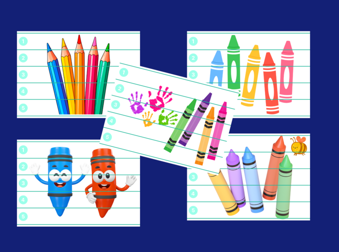 DZIEŃ KREDKI – PUZZLE – biblioteka – świetlica – przedszkole – 10 wersji