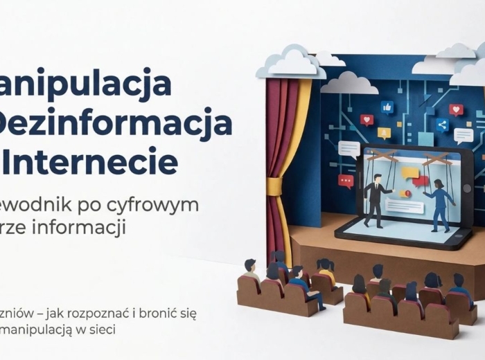 Manipulacja i dezinformacja w Internecie – przewodnik po cyfrowym teatrze informacji (gazetka szkolna / prezentacja)
