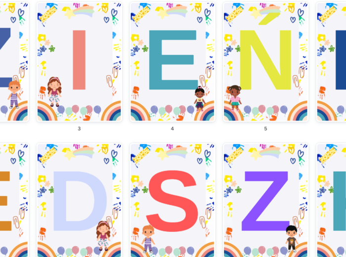 DZIEŃ PRZEDSZKOLAKA - GIRLANDA