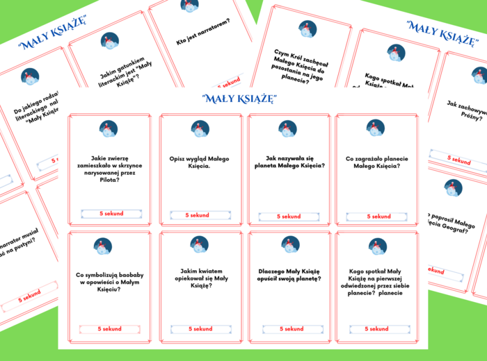 "MAŁY KSIĄŻĘ" – gra „5 sekund”