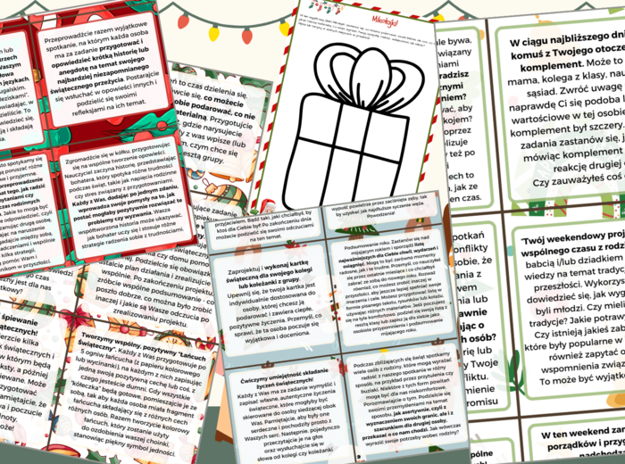 Kalendarz przedświąteczny adwentowy. 36 zadań społeczno-emocjonalnych w toku indywidualnym oraz grupowym - ebook