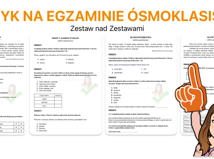 wiedza o języku na egzaminie ósmoklasisty - Zestaw nad Zestawami