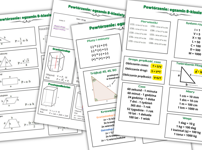 Powtórzenie - egzamin ósmoklasisty