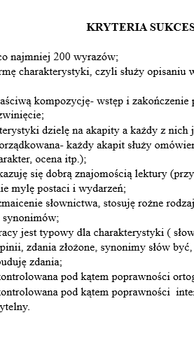 CHARAKTERYSTYKA POSTACI - HOBBIT