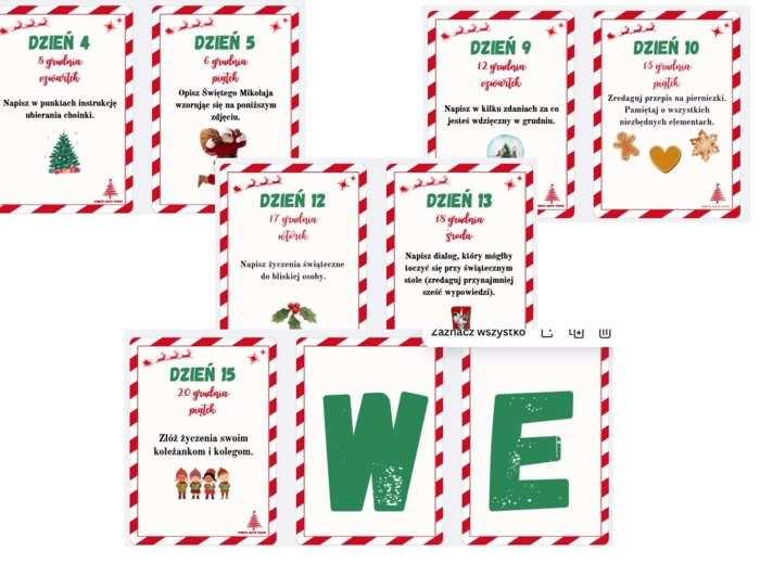 POLONISTYCZNY KALENDARZ ADWENTOWY 2024