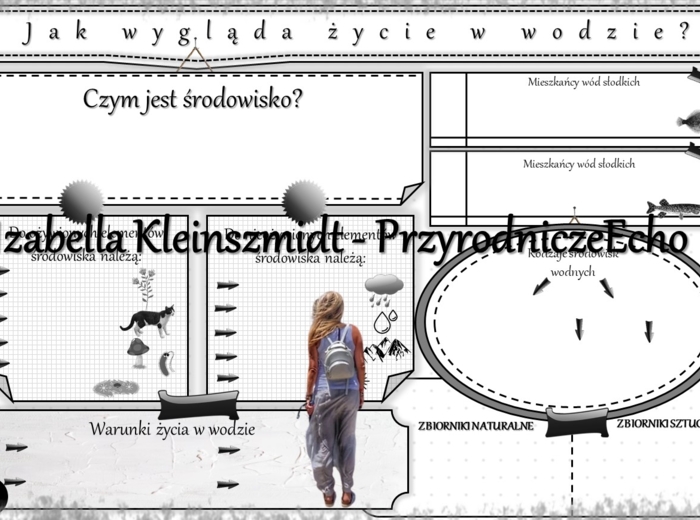 Karta pracy „Jak wygląda życie w wodzie?” wykonana w power point do edycji. Przyroda 4, „Środowisko życia organizmów” na podstawie wydawnictwa WSiP
