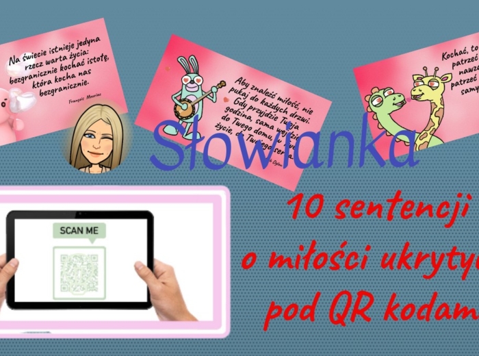 Ukryte pod QR kodami sentencje o miłości