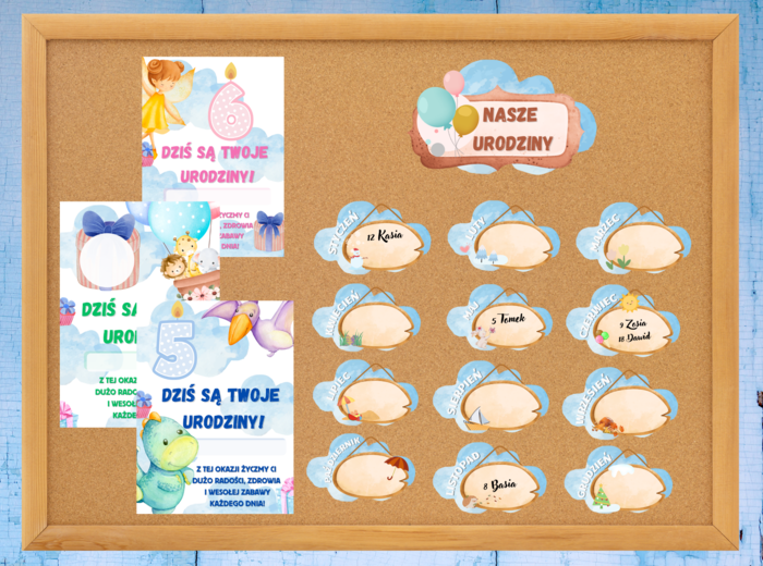 Na rozpoczęcie roku dekoracje- pakiet chmurki