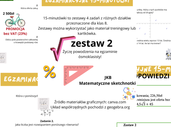 Zestaw 2 Egzaminacyjne 15 - minutówki
