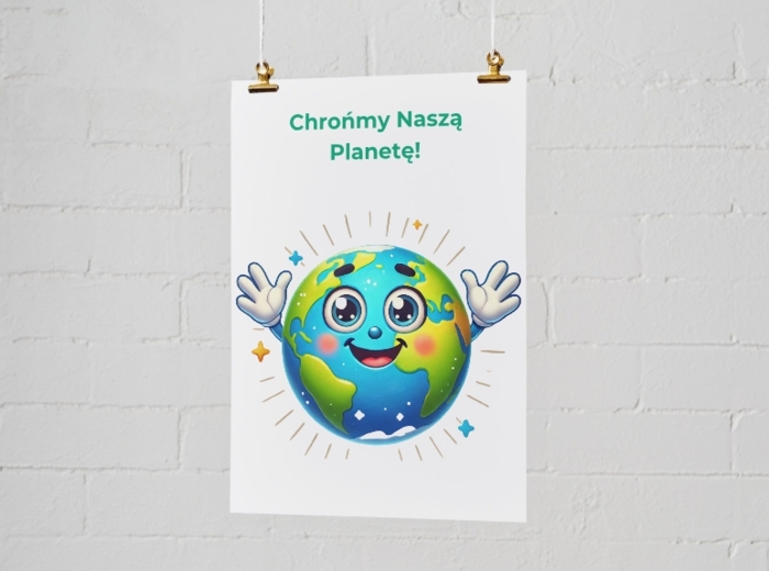 Plakaty informacyjne. Oszczędzaj wodę. Oszczędzaj energię. Recyklinuj.