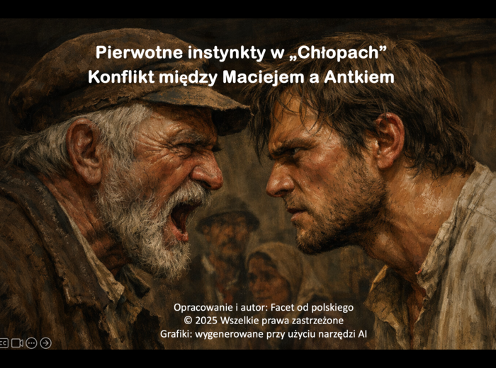 Pierwotne instynkty w "Chłopach" - konflikt Macieja z Antkiem