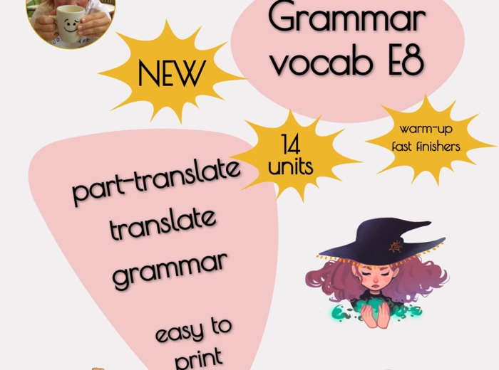 E8 grammar vocabulary ebook