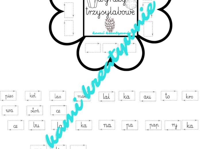 Lapbook - alfabet, głoski, sylaby