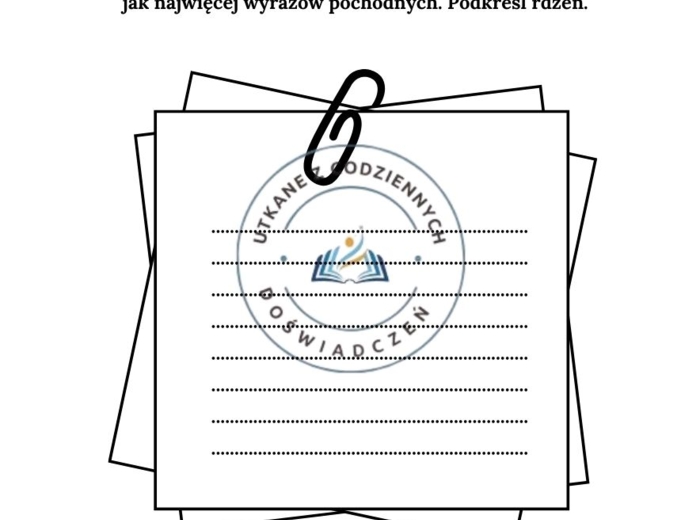 50 kart do ćwiczeń słowotwórczych