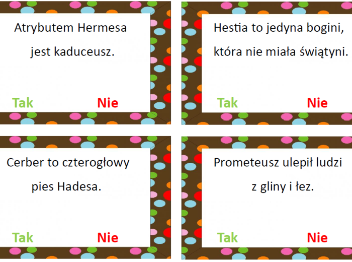 Mitologia TAK czy NIE