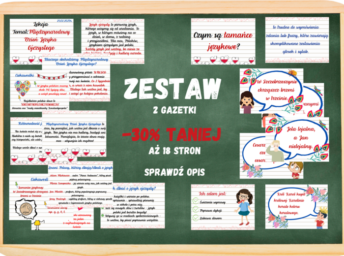 Międzynarodowy Dzień Języka Ojczystego + Łamańce Językowe - Zestaw 30% TANIEJ