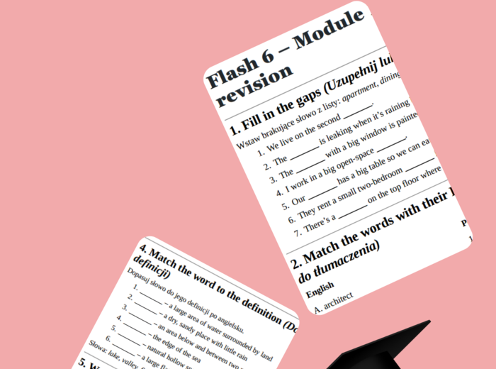 Flash 6 – Module 1 – vocabulary revision