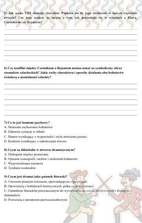 Karta pracy "Zemsta"