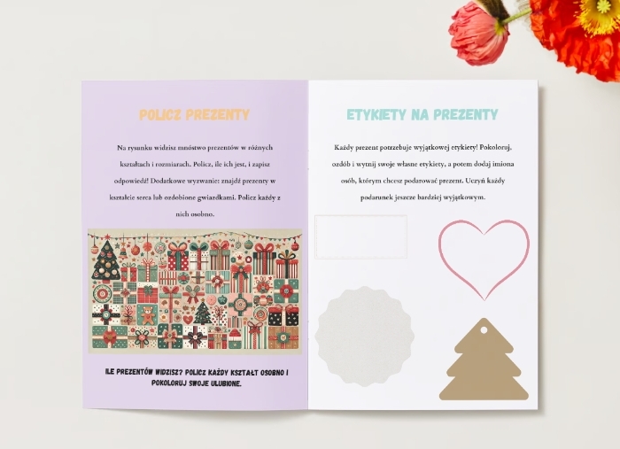 Kolorowanki. Prezenty